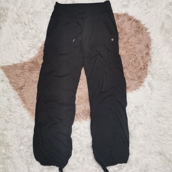 Lululemon Dance Studio Pant Black Lined 32" Size 8